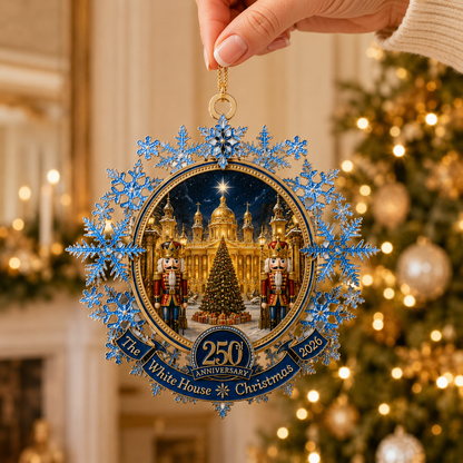 ❤️✨Blue Snowflake Christmas Tree Ornament