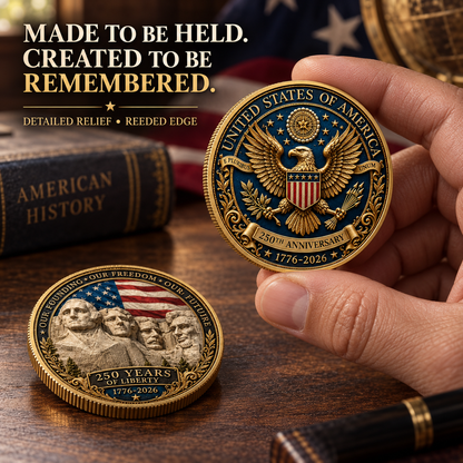 🎉🇺🇸 Limited Edition! 1776–2026 250 Years of Liberty Commemorative Coin - image 4