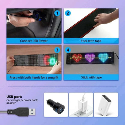 🔥Flash Sale✨DIY Car Dynamic LED Smart Colorful Eye Lamp Soft Screen - image 11