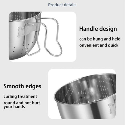 Stainless Steel Sink Hanging Drain Basket, with Handle Fast Draining🚰