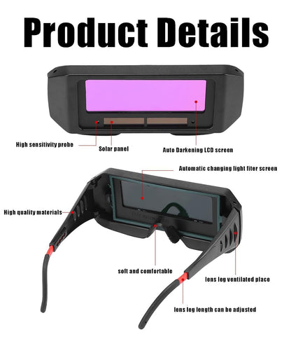 Industrial Welder Safety Glasses, Auto‑Darkening Welding Goggles✨