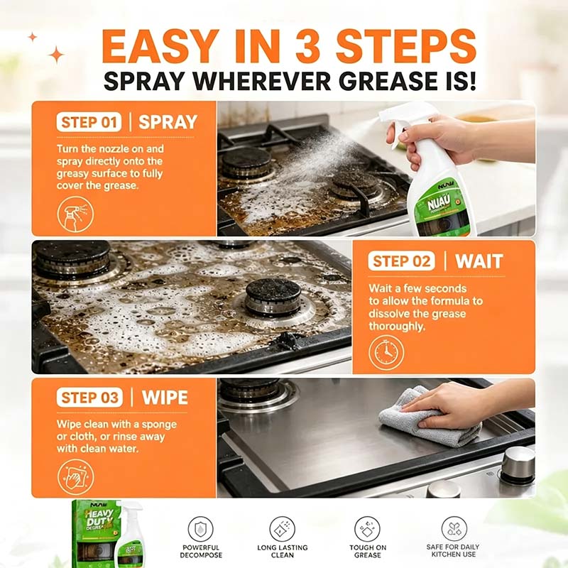Heavy duty degreaser-Range Hood Cleaner Spray🧼🚀 - image 6