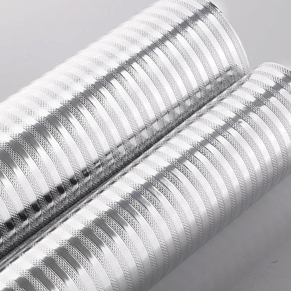 Kitchen Waterproof Oil Proof Aluminum Foil Sticker, Silver Texture Peel🧽 - image 16