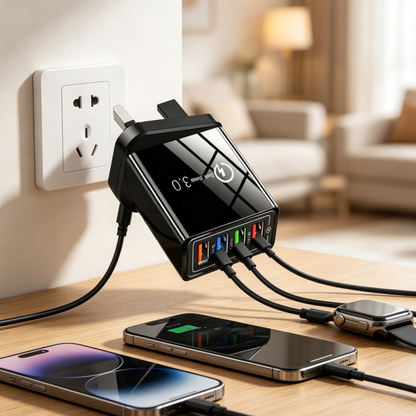 🔥The Charger Big Tech Hates | 4-Port Quick Charge 3.0 + AI Performance Boost