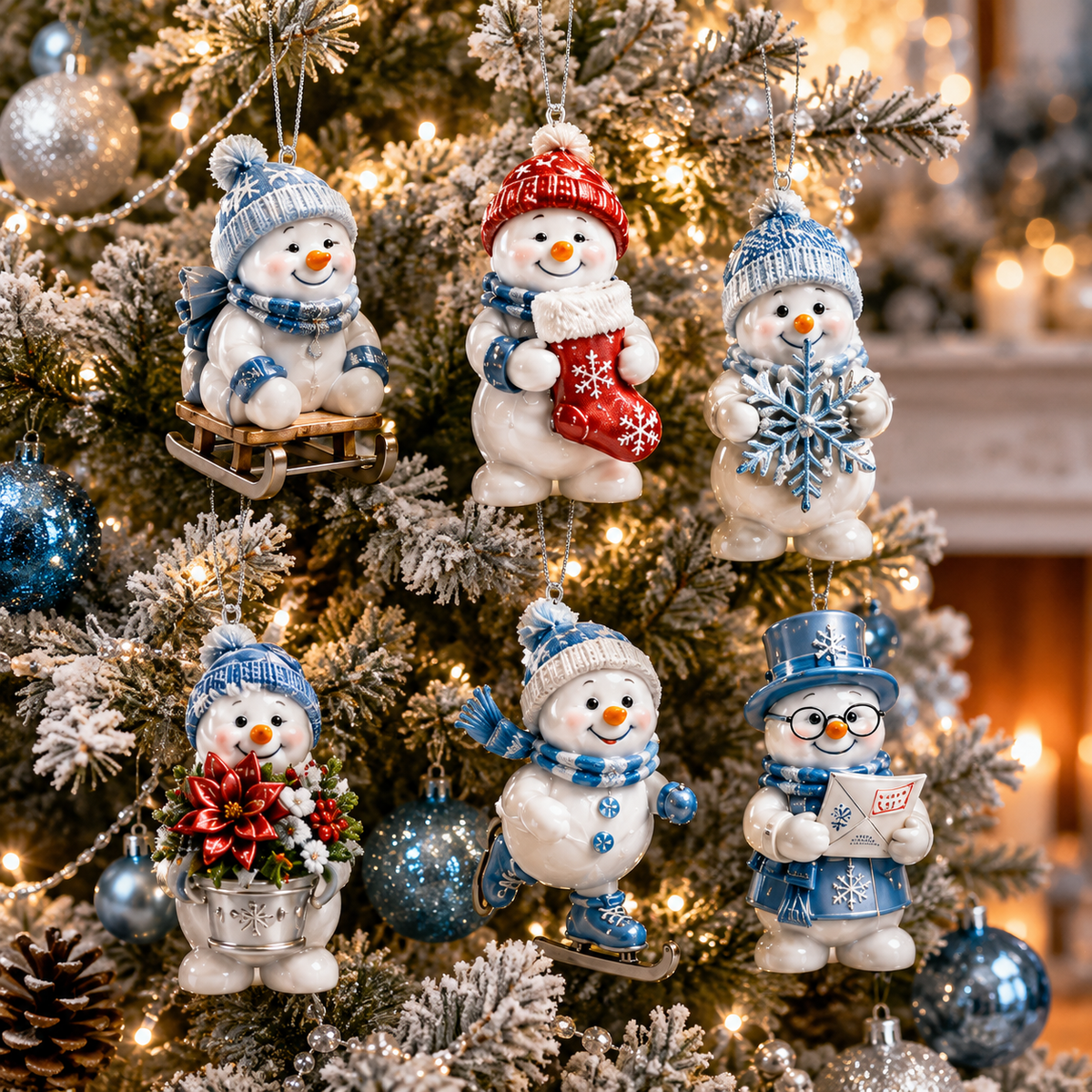❤️🔥24-Day Christmas Countdown Advent Calendar – Snowman Christmas Series