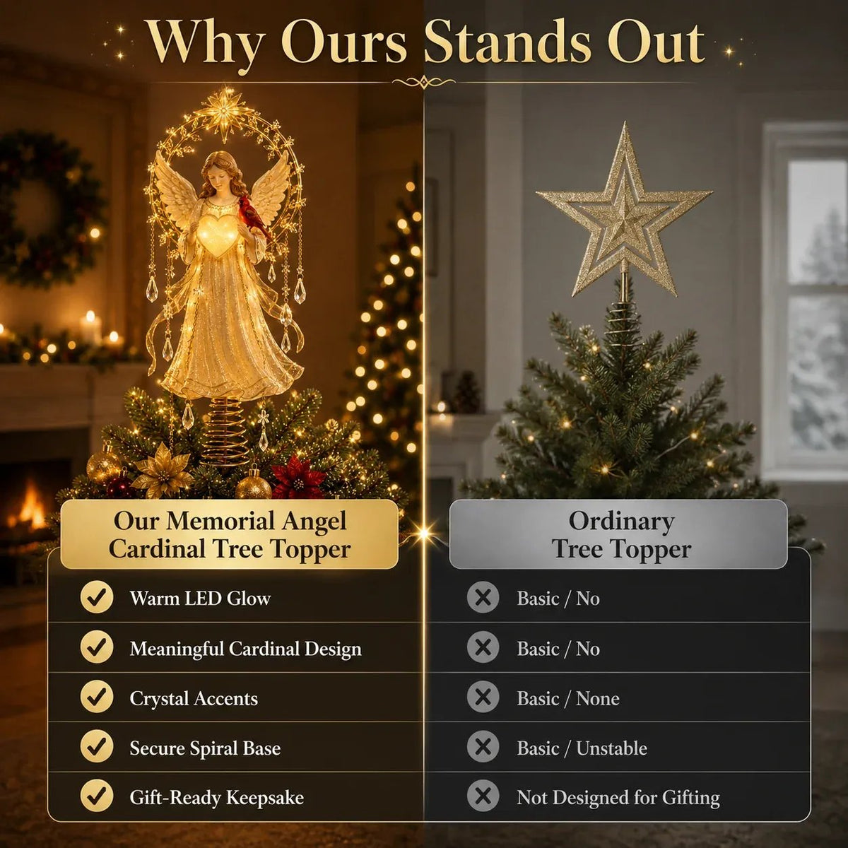 ⏳ Last Day 49% OFF – 🎄 Lighted Memorial Christmas Tree Topper Collection - image 5