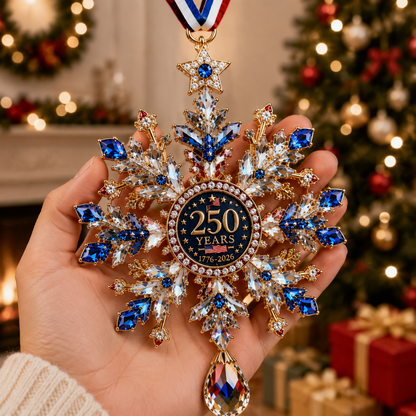 ❤️✨High-quality crystal snowflake ornaments