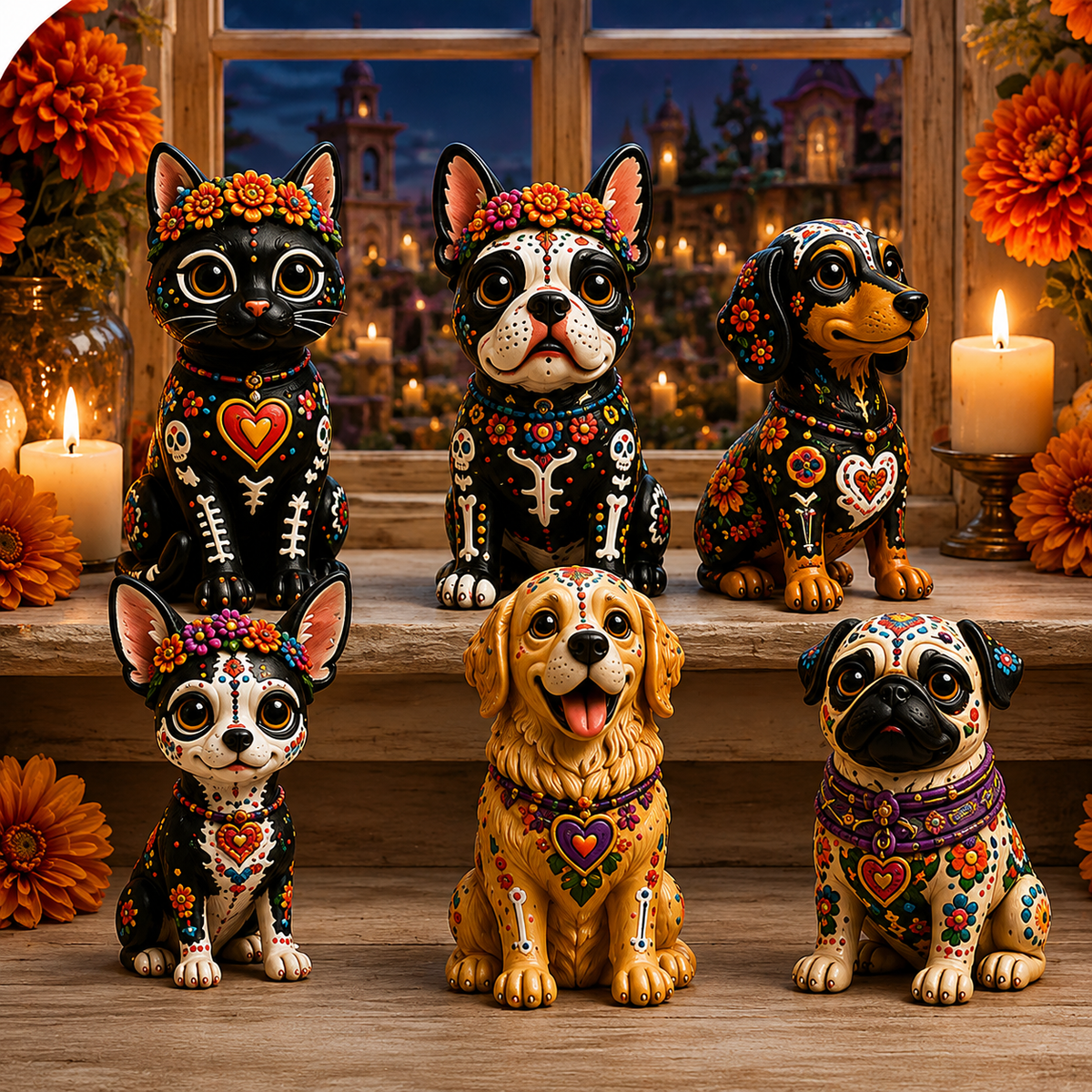 Día de Muertos Animals Advent Calendar 2026 – 24-Day Folk Art Animal Figurine Collection | 24 Unique Collector-Grade Miniatures - image 6