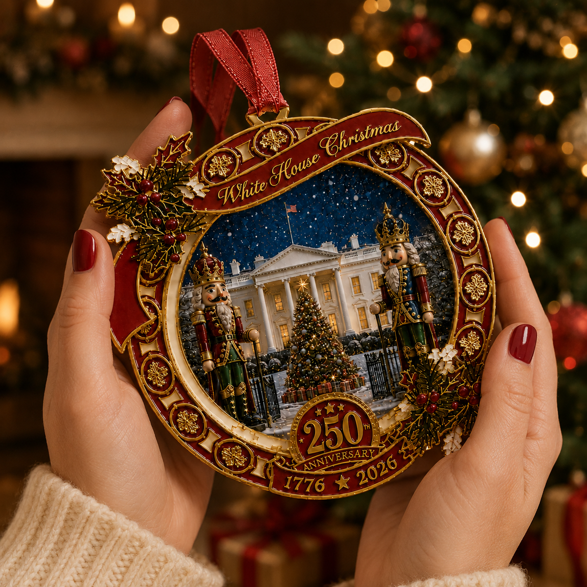 ❤️🔥"The Nutcracker" 250th Anniversary Ornament—Guarding the White House
