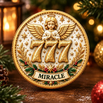 🎄✨ Lucky 777 Christmas Blessing Coin — Holiday Collectible Keepsake 🎁 - image 10
