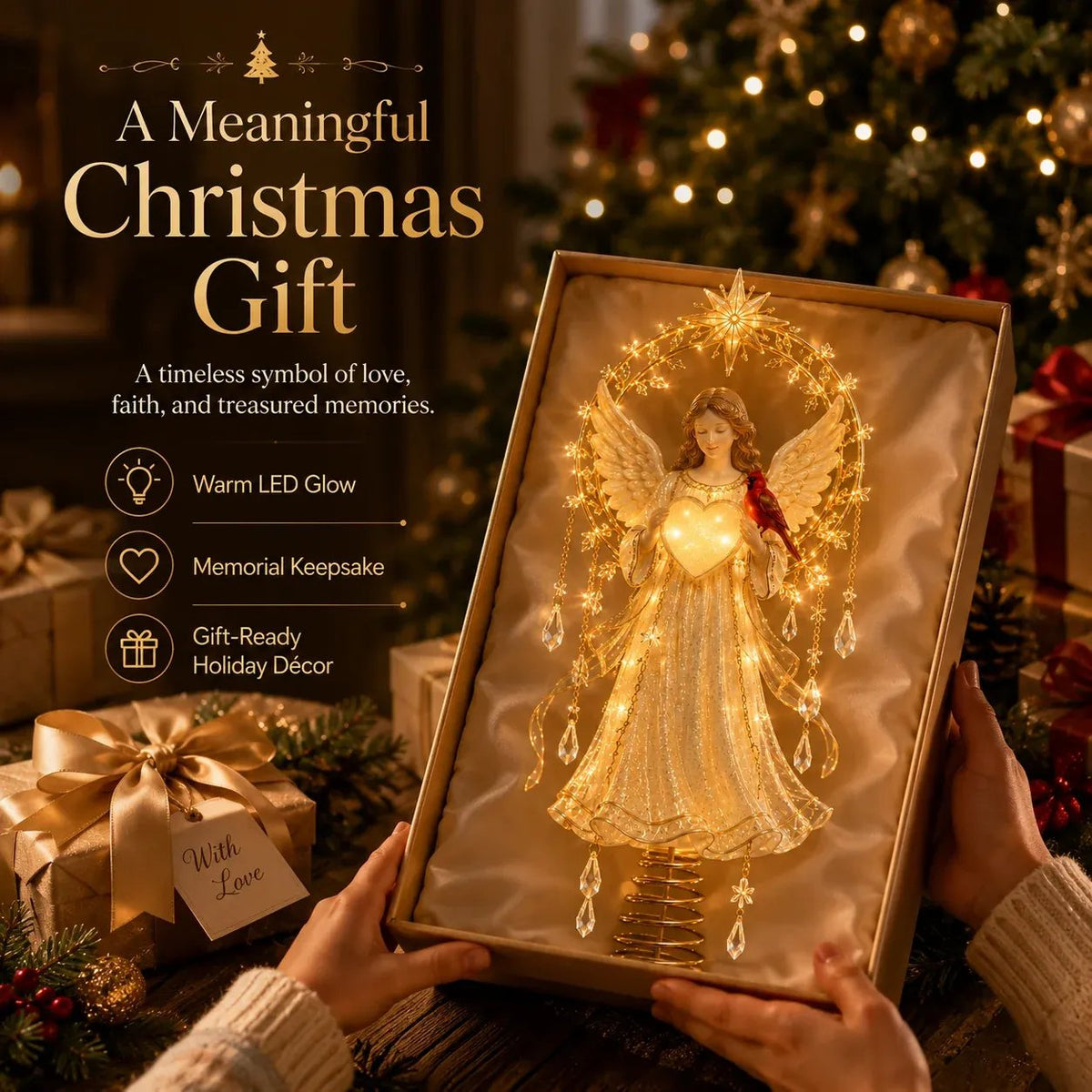 ⏳ Last Day 49% OFF – 🎄 Lighted Memorial Christmas Tree Topper Collection - image 4