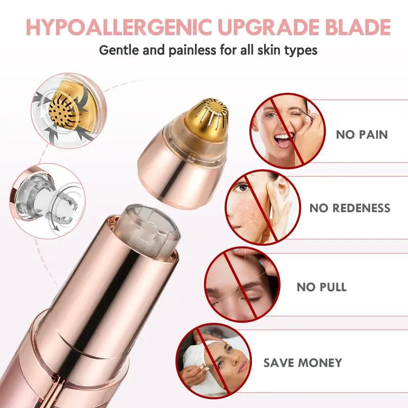 2 in 1 facial & eyebrow hair trimmer for Women, Rechargeable Face Razor✨ - image 7