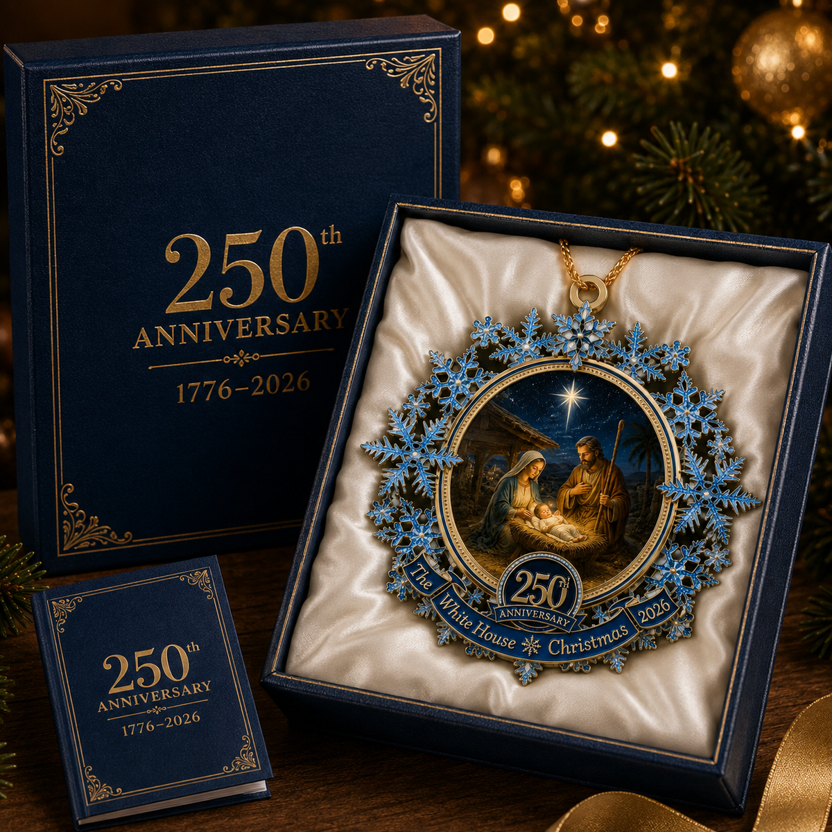 ❤️✨Blue Snowflake Christmas Tree Ornament