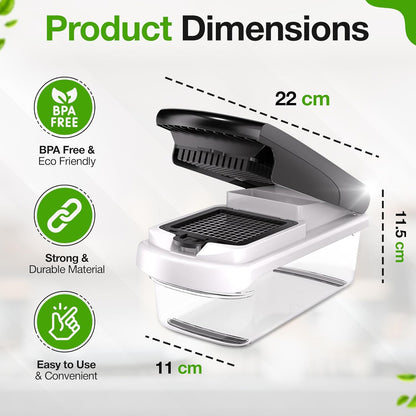 15-in-1 Vegetable Slicer Dicer, 7 Blades Kitchen Chopper