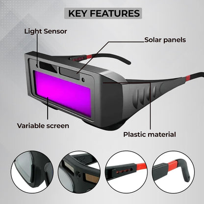 Industrial Welder Safety Glasses, Auto‑Darkening Welding Goggles✨