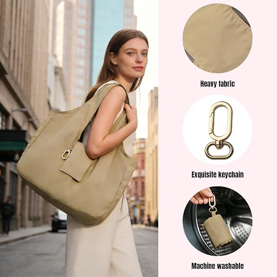 🔥Hot Sale-50% OFF🔥Foldable Keychain Tote Bag,Reusable Mini Travel Grocery Bags