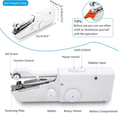 Portable Miniature Handheld Sewing Machine- Beginner-Simple Operation 🧵 - image 12
