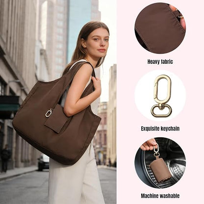 🔥Hot Sale-50% OFF🔥Foldable Keychain Tote Bag,Reusable Mini Travel Grocery Bags