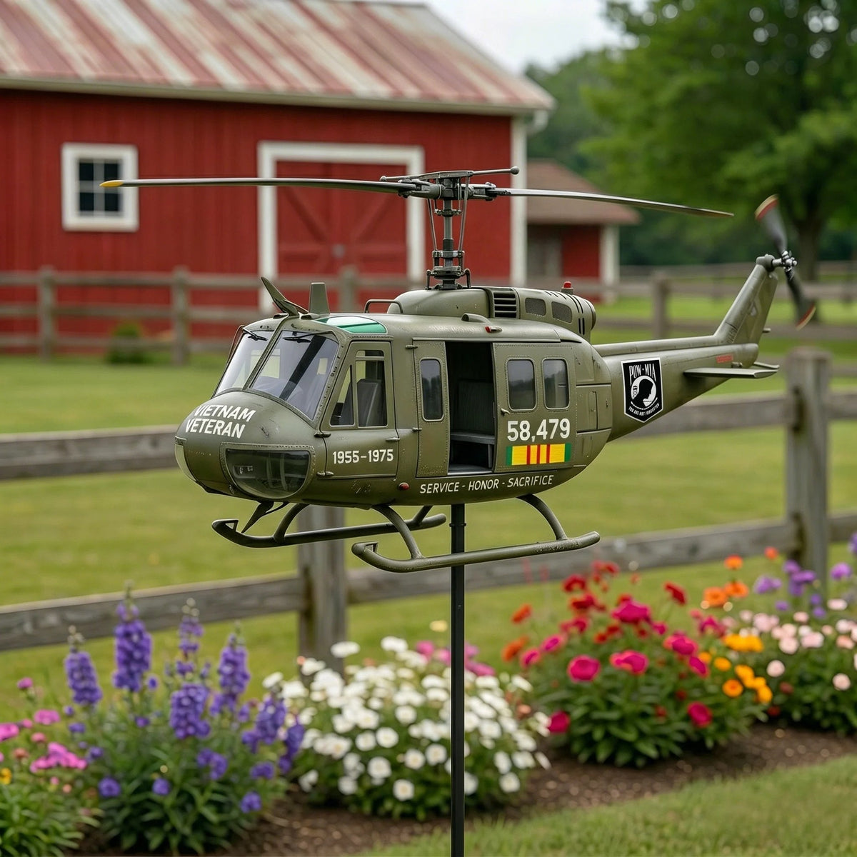 ❤️🔥Last 30pcs🔥Last Day Promo: 49% OFF 🎖️-Vietnam Veteran UH-1 Helicopter Wind Spinner