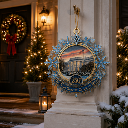 ❤️✨White House 250th Anniversary Commemorative Snowflake Ornament