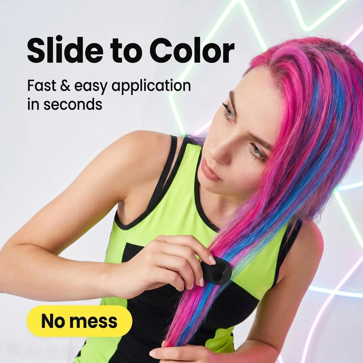 🌈 Instant Hair Color Magic – Washable Temporary Hair Chalk Set ✨ - image 4