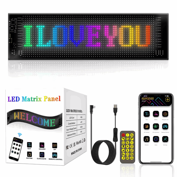 🔥Flash Sale✨DIY Car Dynamic LED Smart Colorful Eye Lamp Soft Screen - image 16
