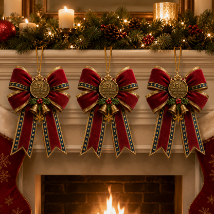 ❤️✨250th Anniversary Bow Christmas Tree Ornament