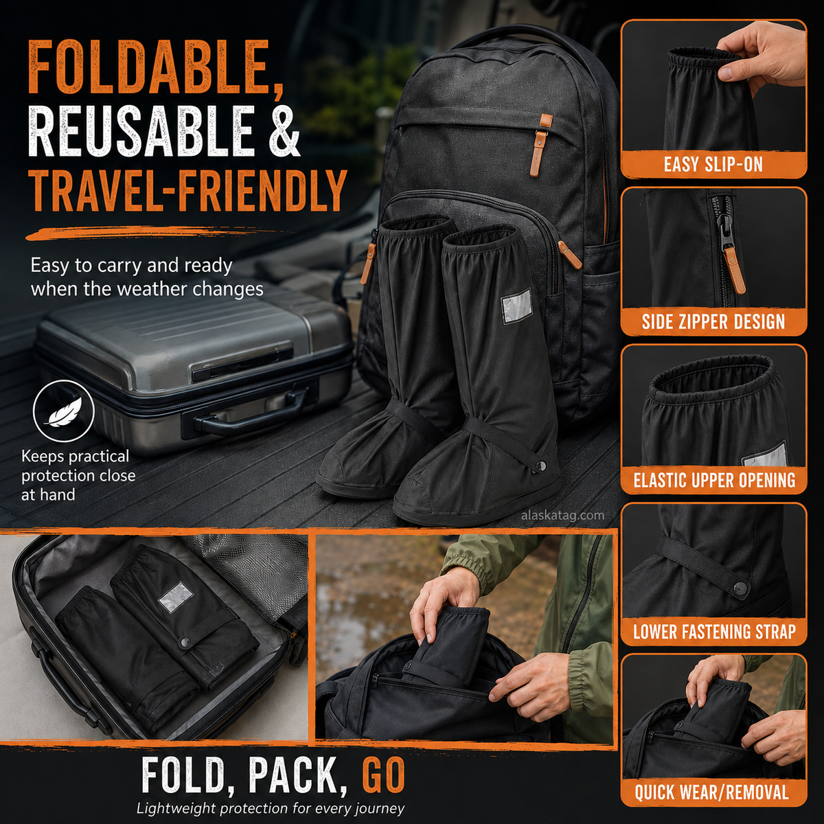 🌧️ Reusable Waterproof Boot Covers for Rain, Mud & Snow - image 3