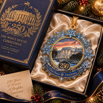 ❤️✨White House 250th Anniversary Commemorative Snowflake Ornament