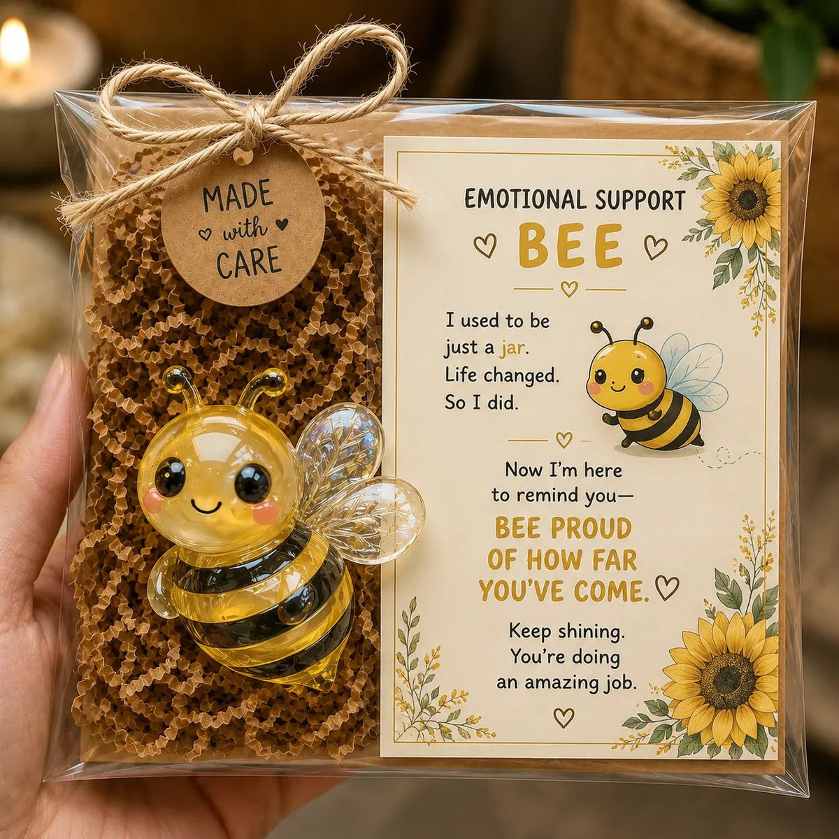💖💌 Emotional Support Glass Animal Gift Set | 7 Meaningful Designs with Encouragement Card & Gift-Ready Packaging ✨