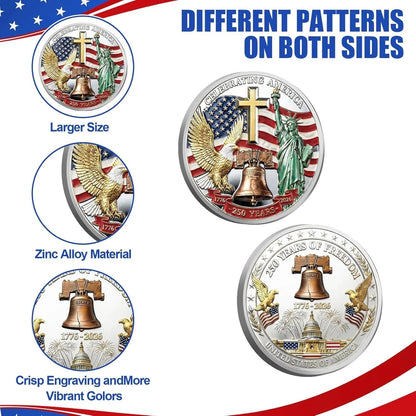 🎉🇺🇸 Limited Edition!🔥🔥United States 250th Anniversary Coin - image 5