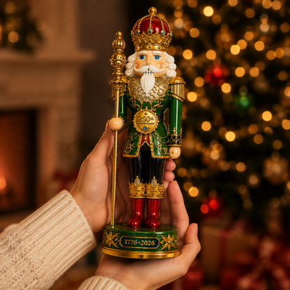 ❤️✨2026 America 250th Anniversary Emerald Nutcracker King Ornament