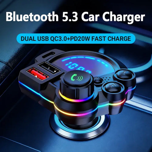 Father’s Day PD30W FM Bluetooth Car Charger RGB 🎁
