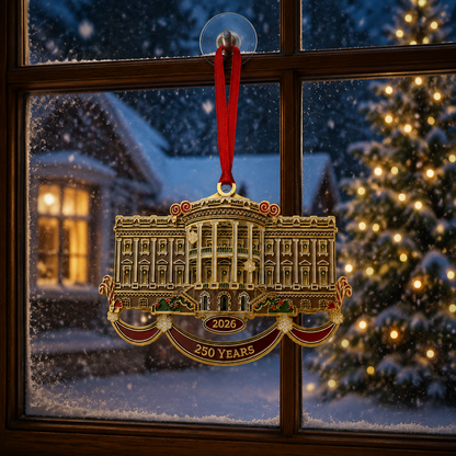 ❤️🔥Last 30pcs🔥❤️🔥White House Christmas tree ornaments