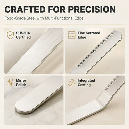 Professional 304 Stainless Steel 3-in-1 Butter Knife and Spreader
