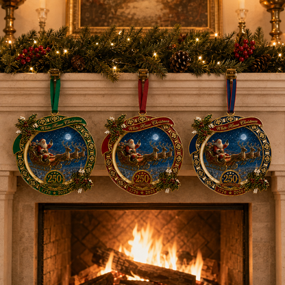❤️✨250th Anniversary Edition Santa's Sleigh Scene Ornament