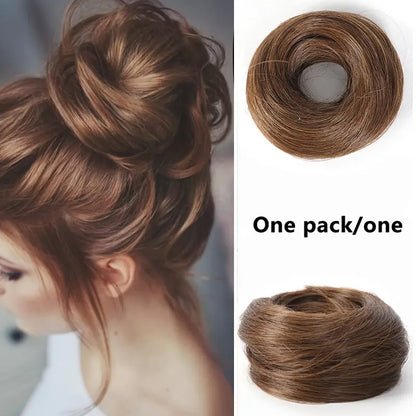 Synthetic Messy Bun Hair Piece for Women, Curly Updo Scrunchie Extension for Instant Volume and a High Crown💇‍♀️ - image 15