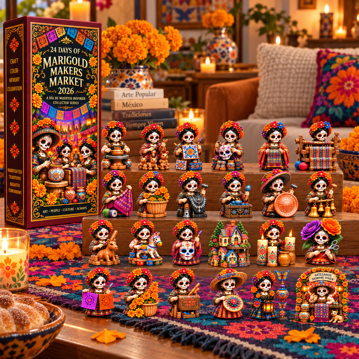24 Days of Handcrafted Tradition — Día de Muertos Marigold Makers Market Advent Calendar 2026 - image 5