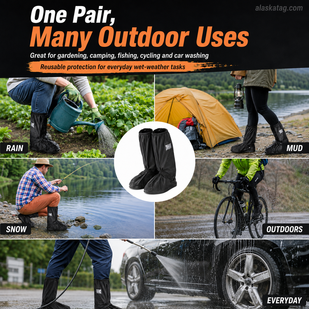 🌧️ Reusable Waterproof Boot Covers for Rain, Mud & Snow - image 4
