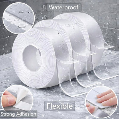 2026 Upgrade Heavy-Duty Nano Tape | 10.5ft Double-Sided Adhesive, Renter-Safe, Residue-Free, Washable, Multi-Surface Mounting Tape for Decor & Hanging-AUX