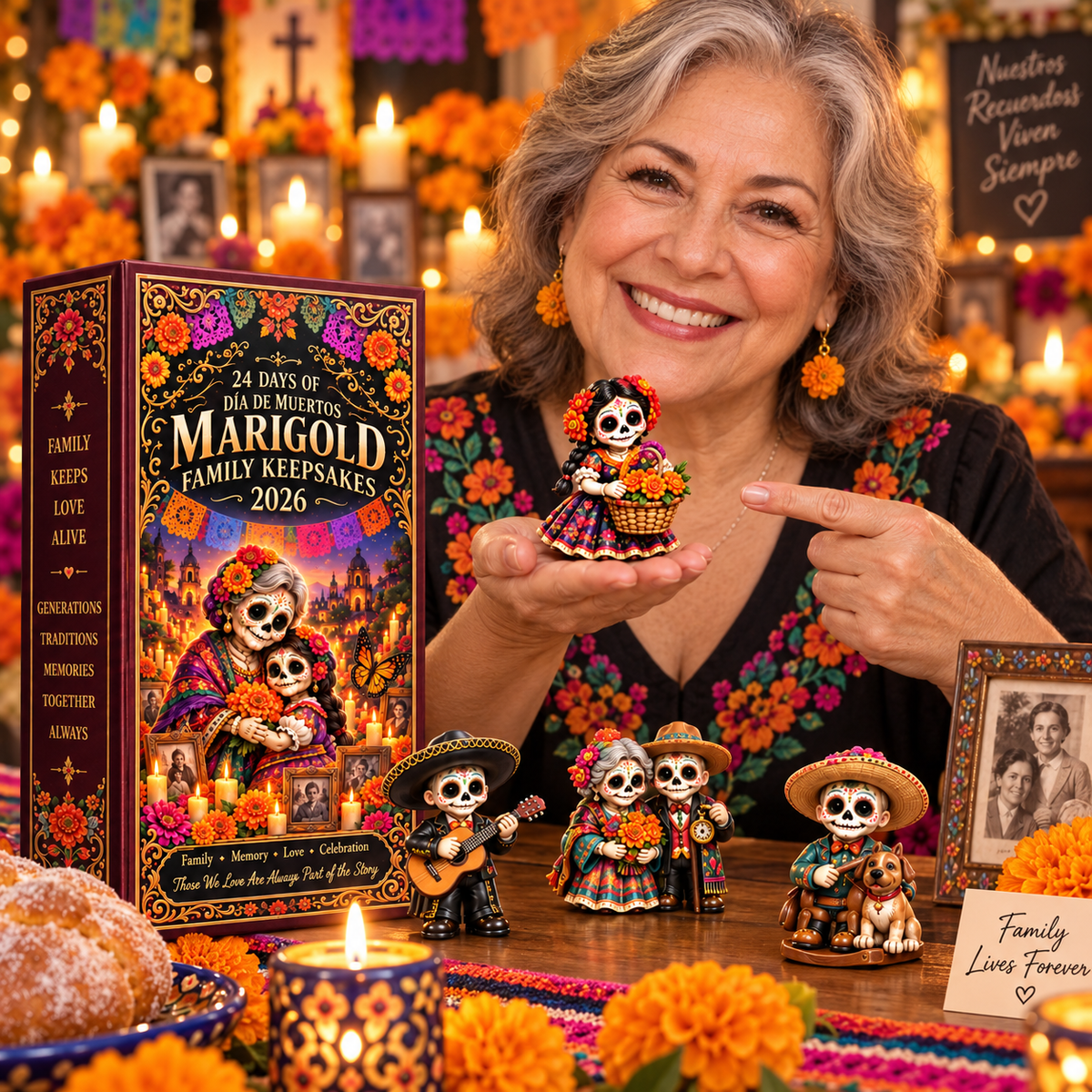 24 Days of Family, Memory & Love — Día de Muertos Marigold Family Keepsakes Advent Calendar 2026 - image 3
