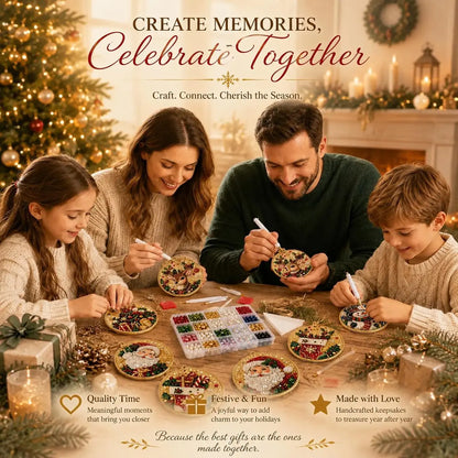 6Pcs/12Pcs Christmas DIY Diamond Painting Ornaments Kit, Xmas Tree Hanging Pendant 🎄 - image 3