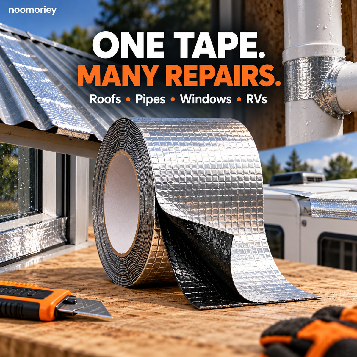 Heavy-Duty Butyl Waterproof Repair Tape – Heat-Resistant Self-Adhesive Seal for Roofs, Pipes & Cracks - image 8