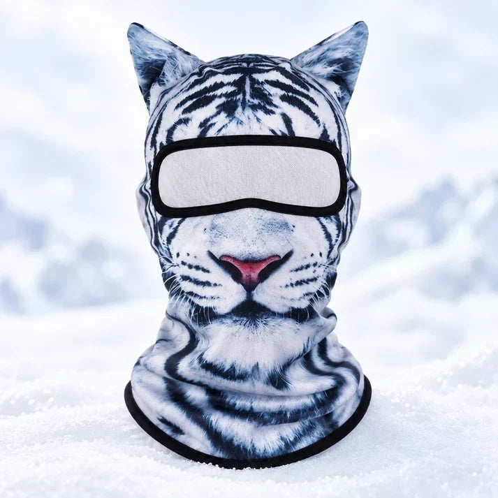 3D Cat Ski Mask with Ears – Funny Windproof Balaclava for Skiing & Festivals