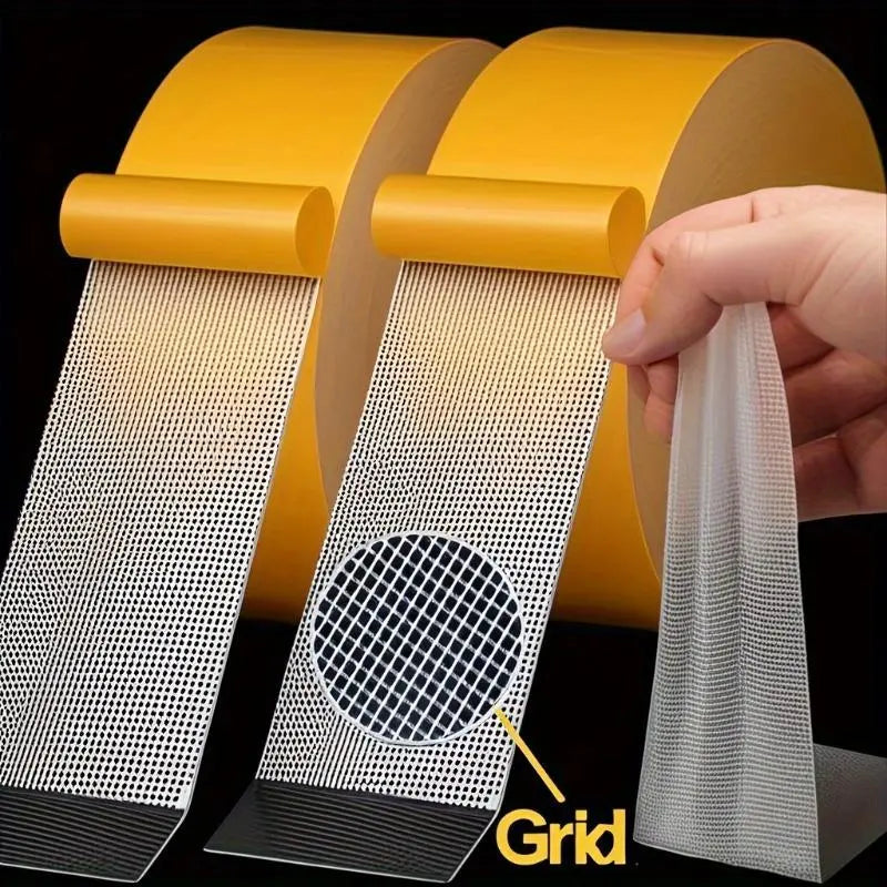 Waterproof Grid Double-Sided Tape - Heavy-Duty Mesh Mounting Tape For Home, Rugs & DIY