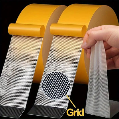 Waterproof Grid Double-Sided Tape - Heavy-Duty Mesh Mounting Tape For Home, Rugs & DIY