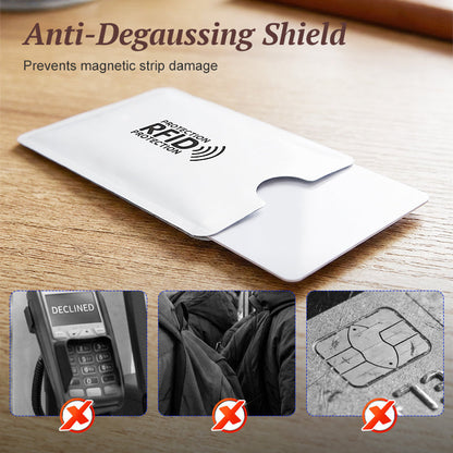 8 Pack RFID Blocking Anti Theft Card Sleeves - image 2