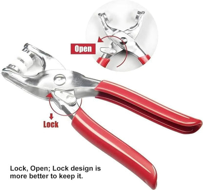 Colored Claw Snap Button Kit | Metal Buckles with Manual Snap Pliers