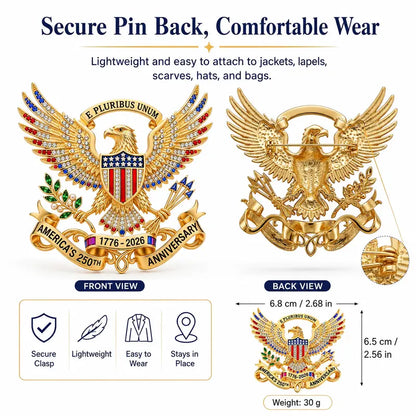 ❤️Limited Edition 🔥Last 50 sets!!US 250th Anniversary Brooch Pin