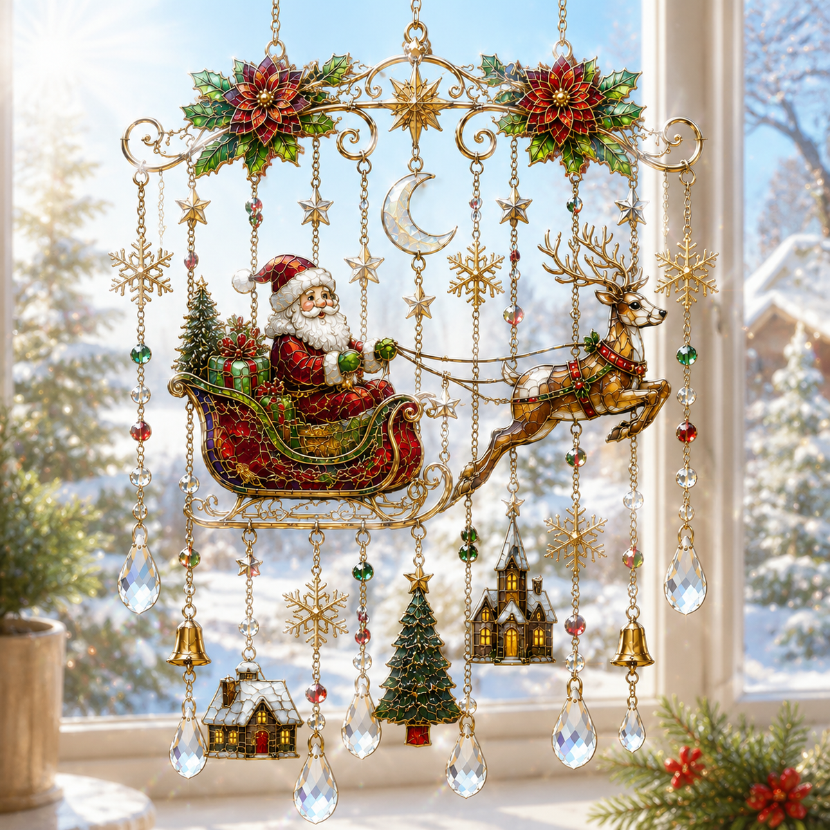 🔥🔥🔥 2026 Christmas Wind Chime Window Decorations